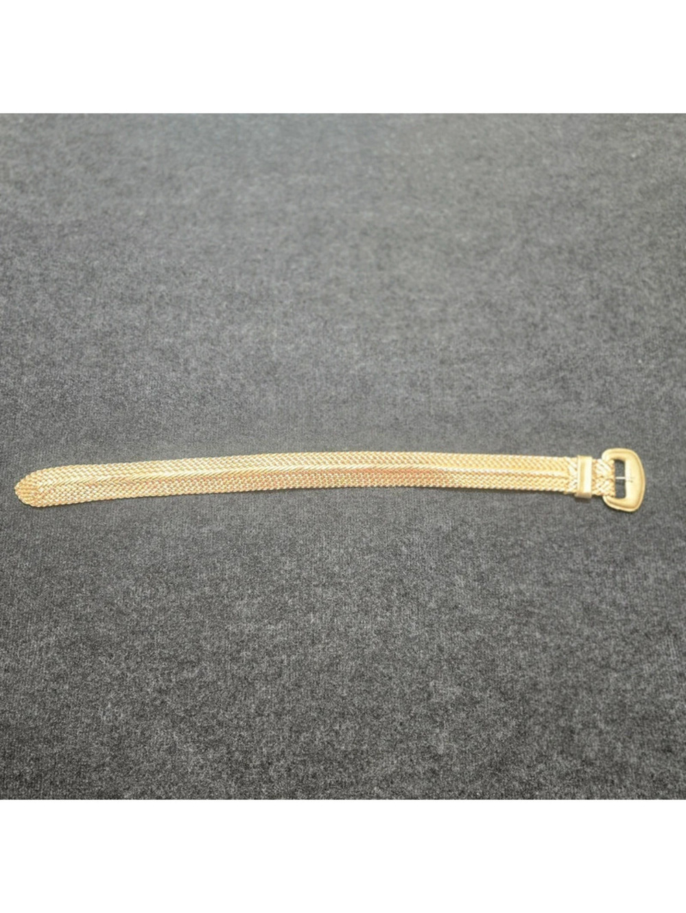 Women’s Gold Braided Belt Woven Chain Style Adjustable Buckle Fashion